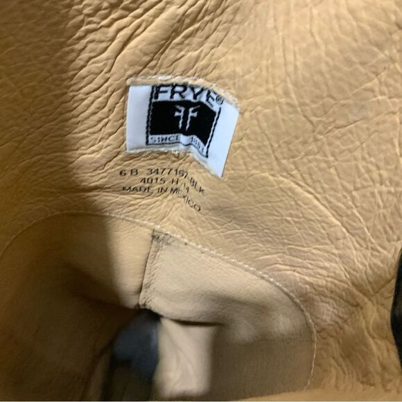 Frye Melissa Button Tall Leather Riding Boots Equestrian Boot Womens 6 Black - Picture 13 of 16